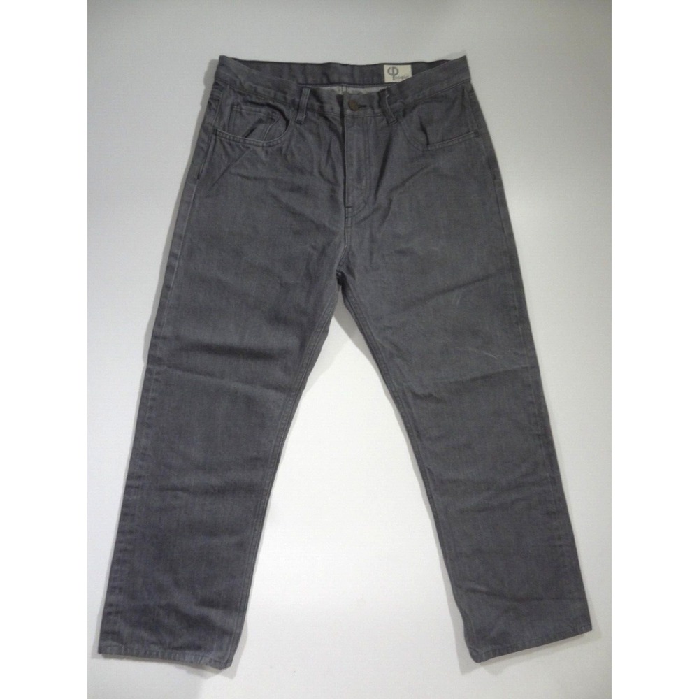 SOPHIA IS Blur Designer Gray Denim Jeans 30 (30x27) Straight Leg 100% Cotton